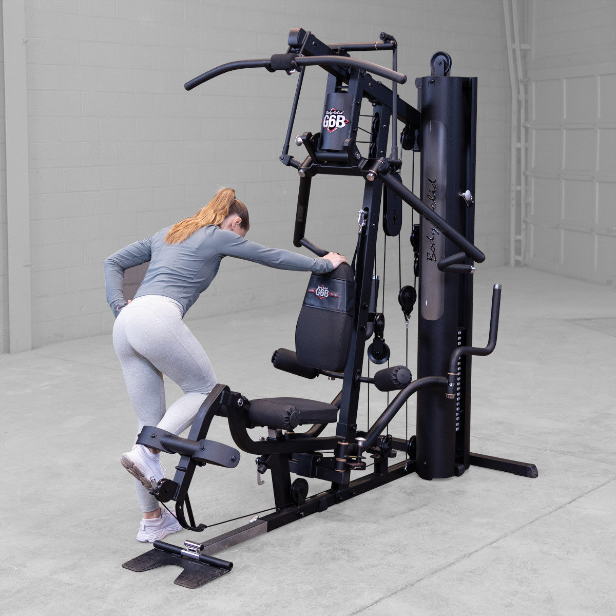 Body-Solid G6B Bi-Angular Gym with Perfect Pec Station exercise