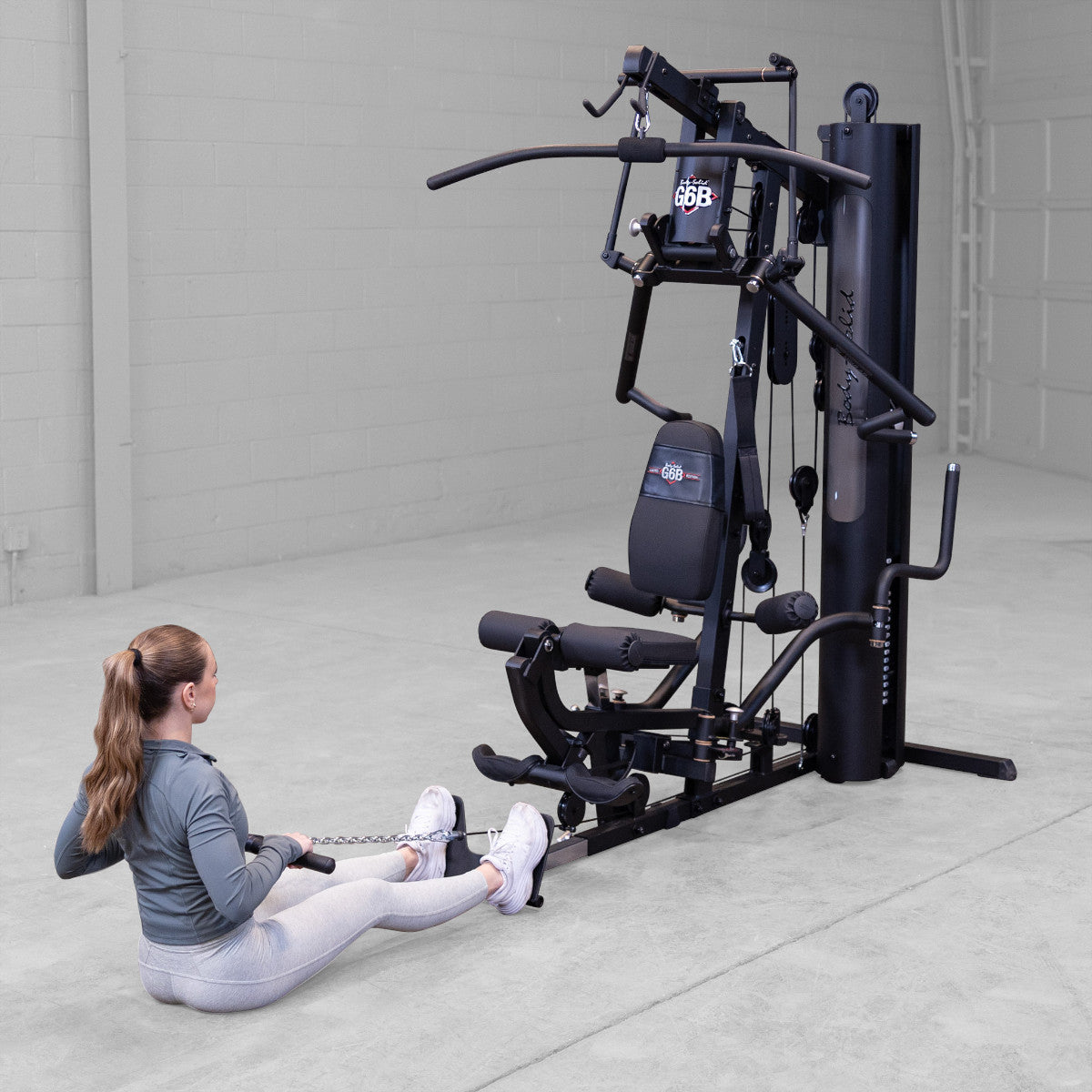 Body-Solid G6B Bi-Angular Gym with Perfect Pec Station exercise