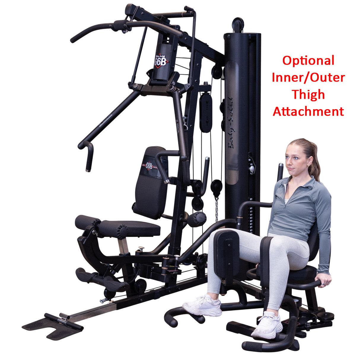 Body-Solid G6B Bi-Angular Gym with Perfect Pec Station optional inner-outer thigh attachment