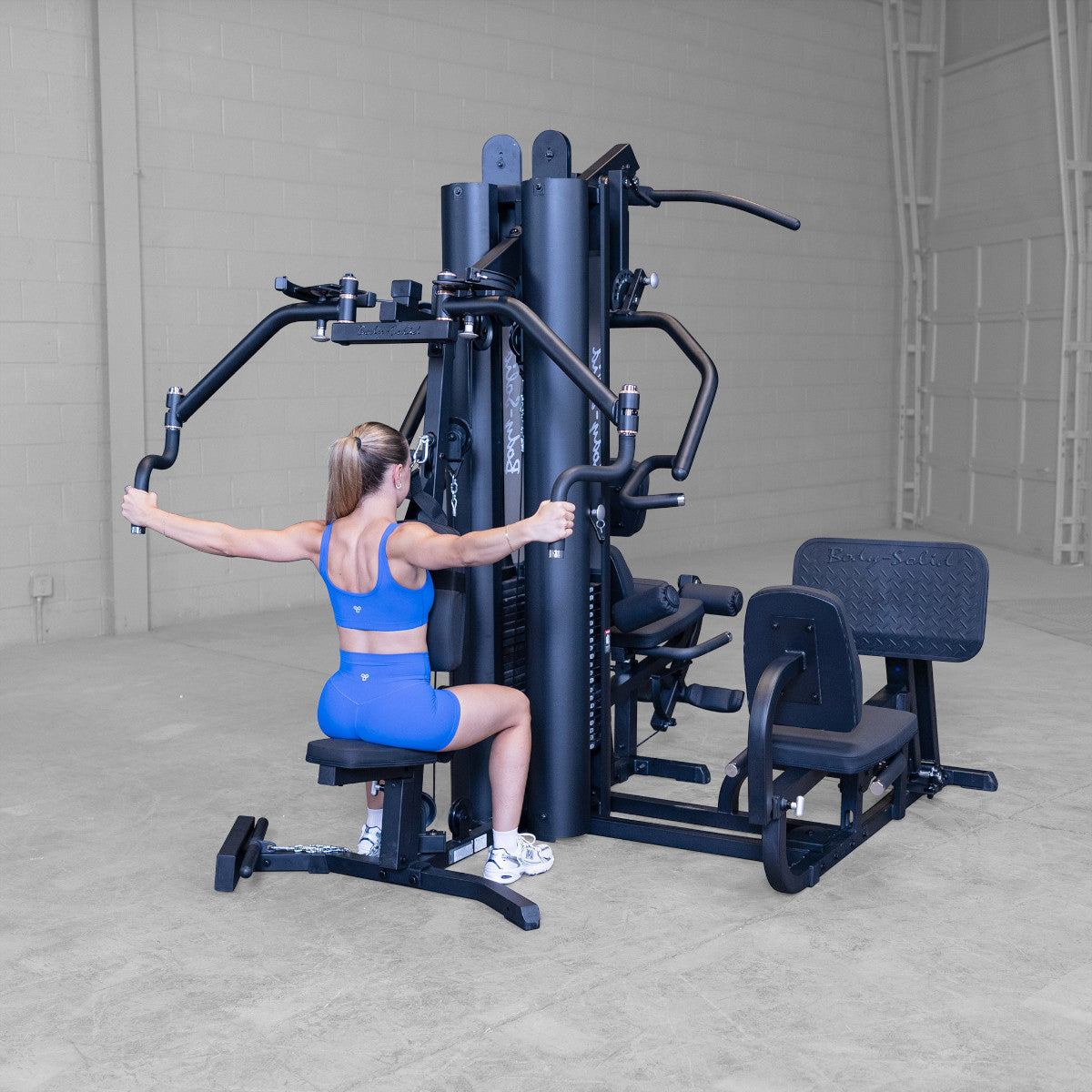Body-Solid G9B Dual Stack Gym with Leg Press exercise
