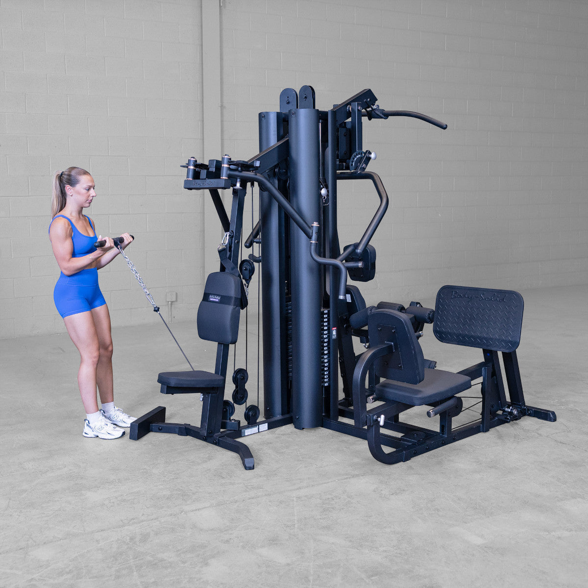 Body-Solid G9B Dual Stack Gym with Leg Press exercise