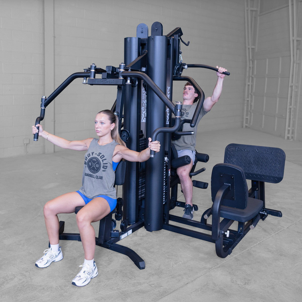 Body-Solid G9B Dual Stack Gym with Leg Press exercise