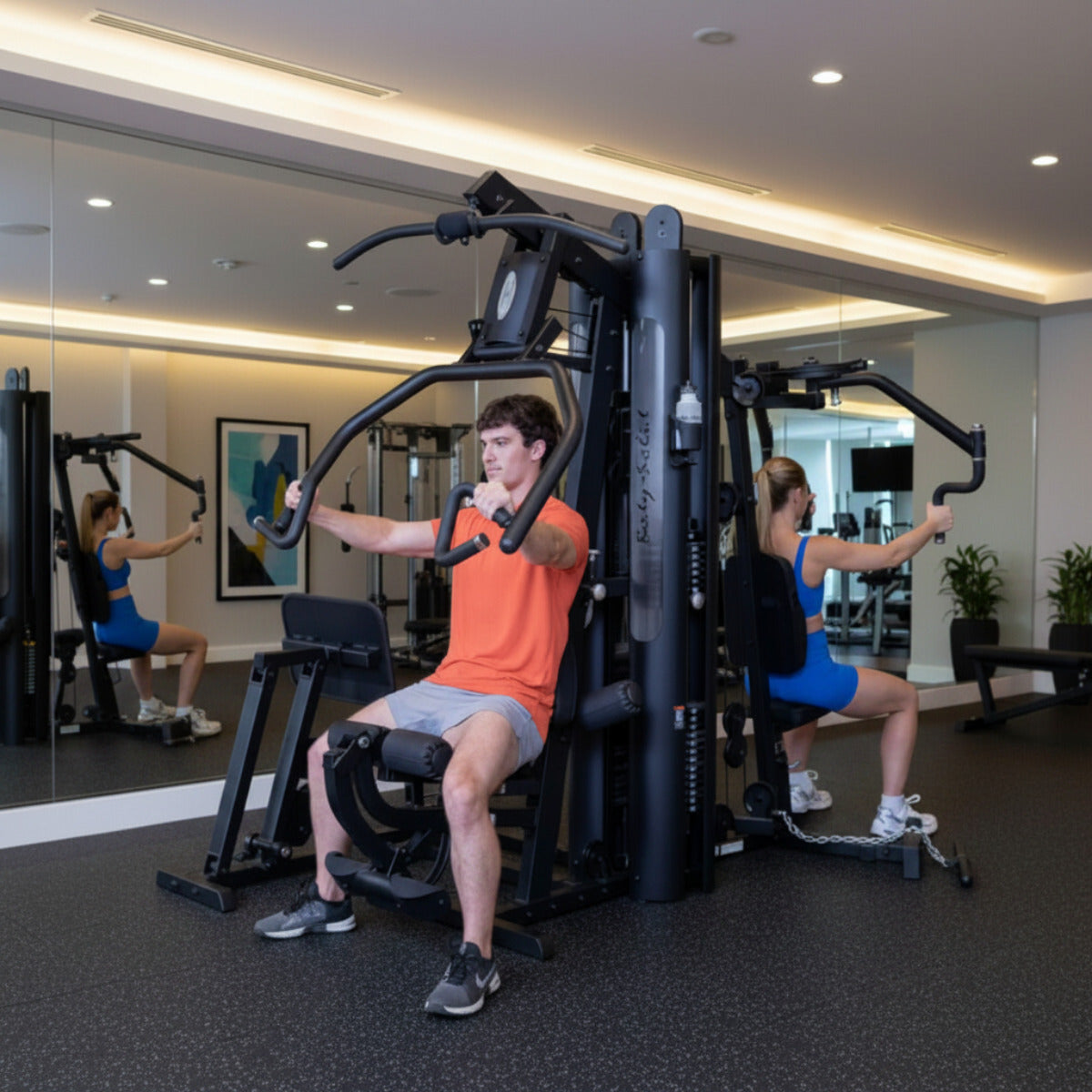 Body-Solid G9B Dual Stack Gym with Leg Press in gym