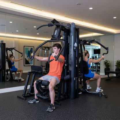 Body-Solid G9B Dual Stack Gym with Leg Press in gym