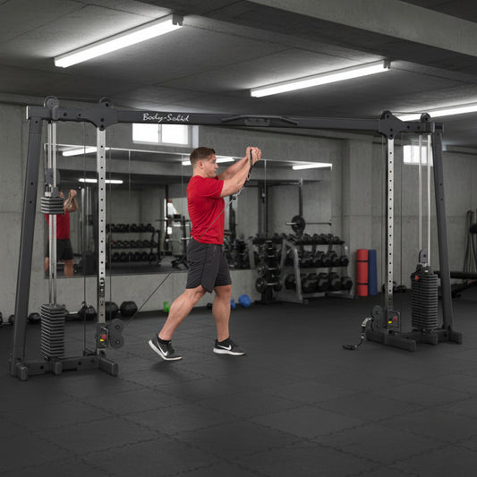 Body-Solid GDCC250B Cable Crossover in gym