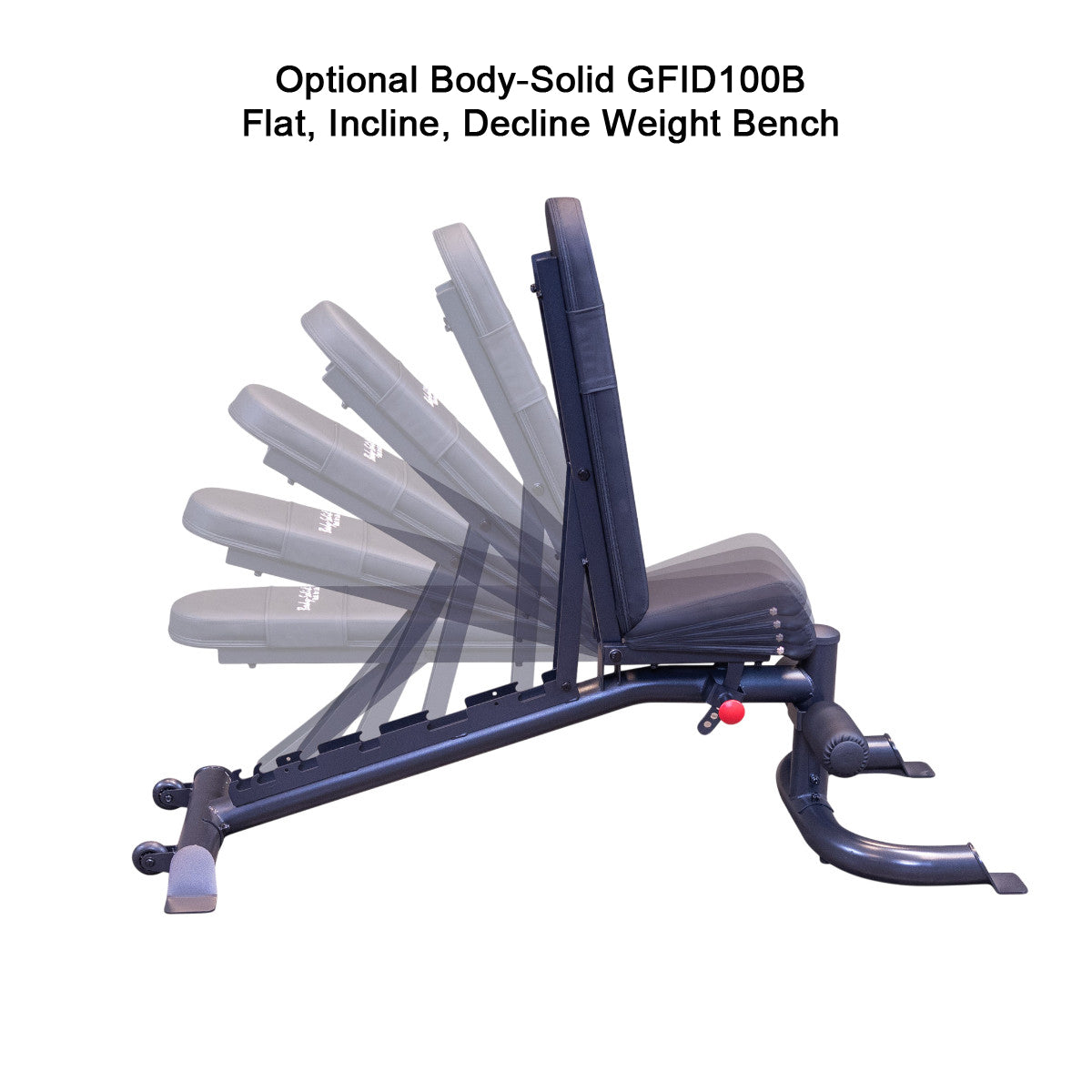 Optional Body-Solid GFID100B weight bench