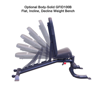 Optional Body-Solid GFID100B weight bench