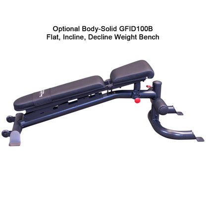 Optional Body-Solid GFID100B weight bench