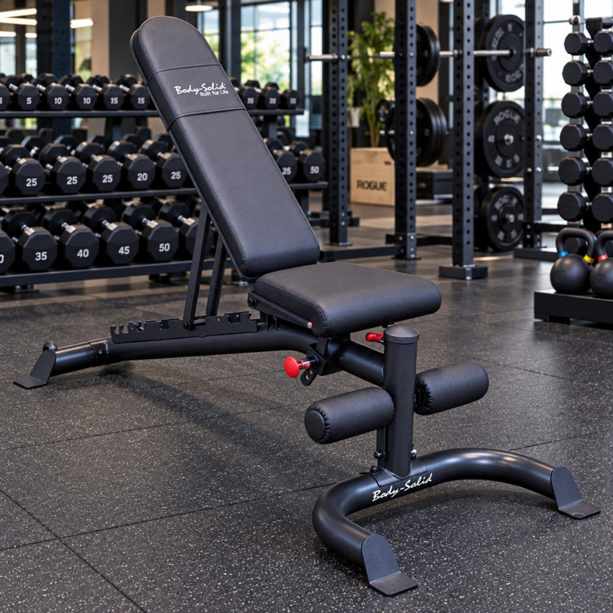 Body-Solid GFID100B Flat Incline Decline Bench in gym