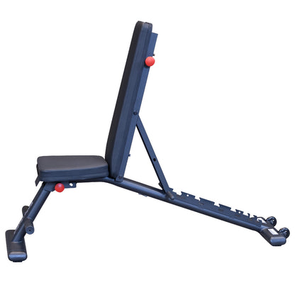 Body-Solid GFID225B Commercial Folding FID Weight Bench on white background