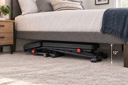 Body-Solid GFID225B Commercial Folding FID Weight Bench under bed