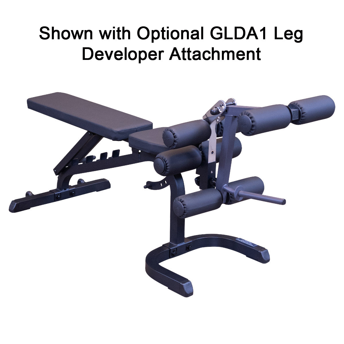 Body-Solid GFID31B Flat Incline Decline Bench with optional GLDA1 Leg Developer Attachment