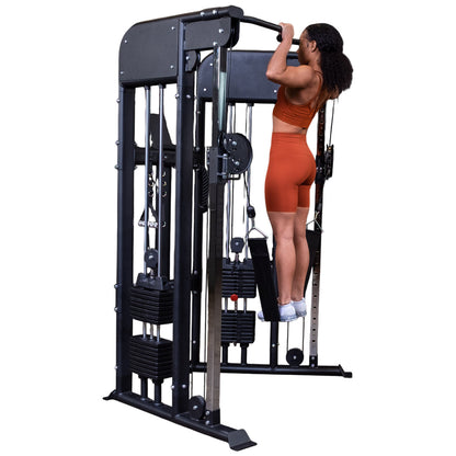 Body-Solid GFT100 Functional Trainer exercise on white background