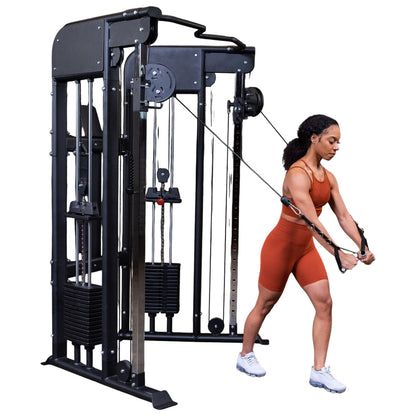 Body-Solid GFT100 Functional Trainer exercise on white background
