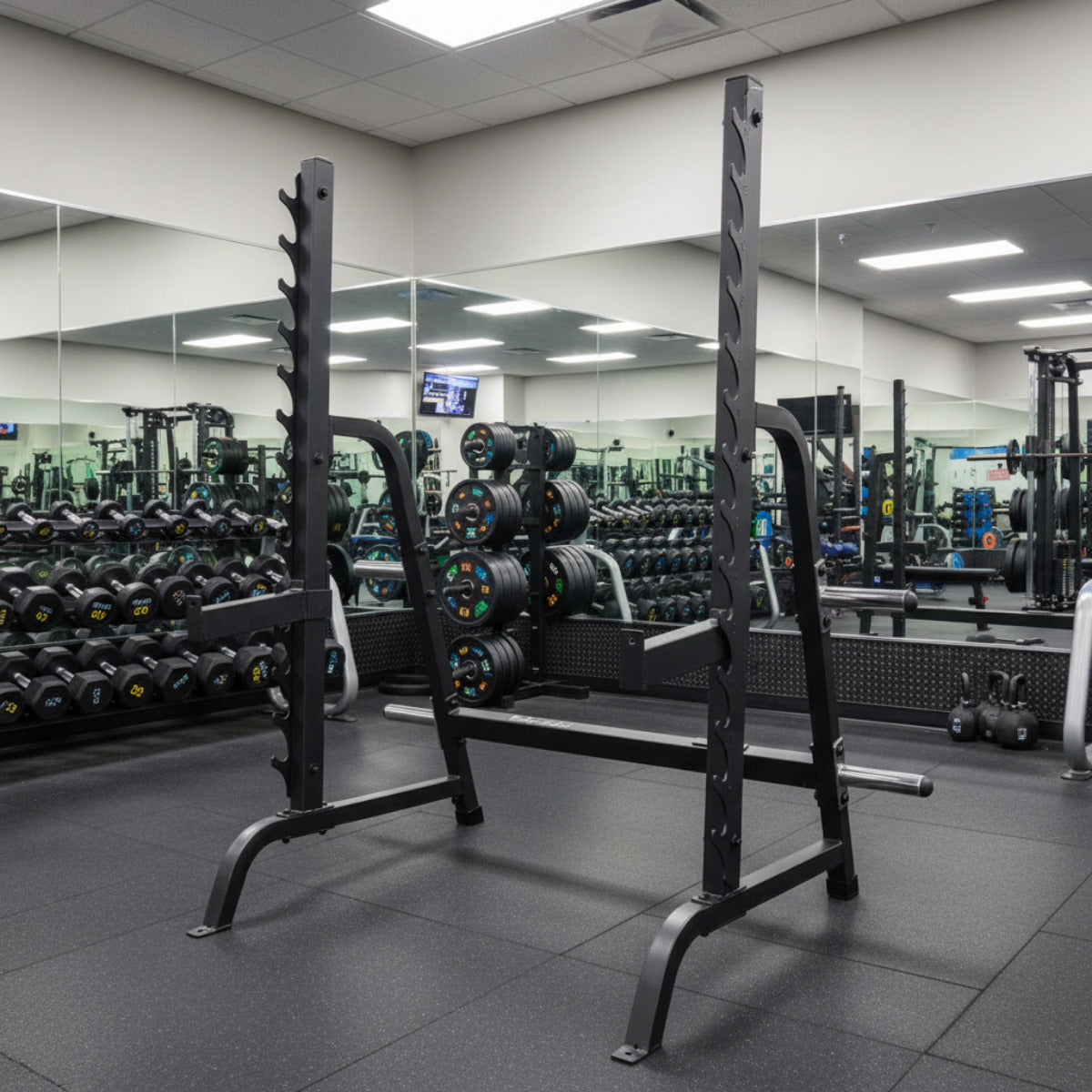 Body-Solid GPR370B Olympic Multi Press Rack on white background