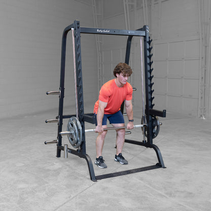 Body-Solid GS348B Series 7 Smith Machine man exercising
