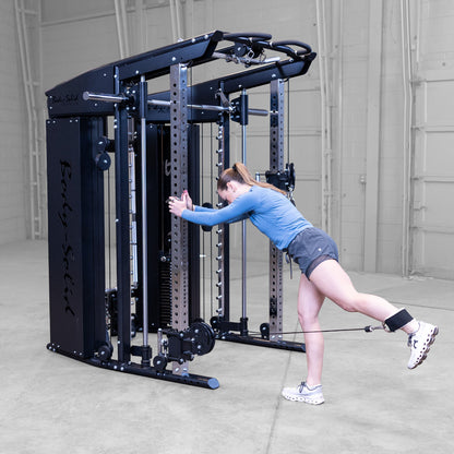 Body-Solid GFSR100 All-in-One Smith Machine / Functional Trainer woman exercising