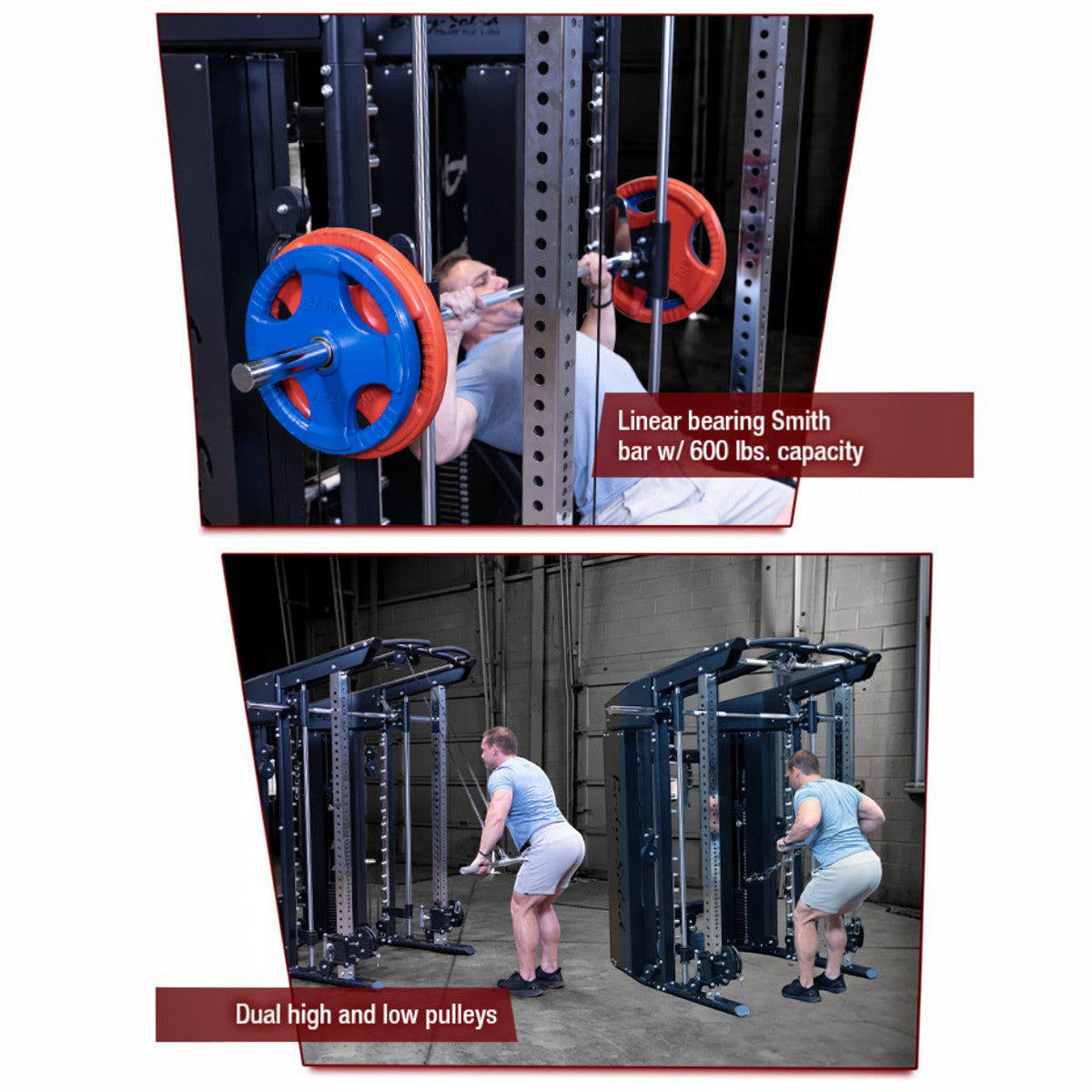 Body-Solid GSFR100 All-in-One Smith Machine / Functional Trainer exercises