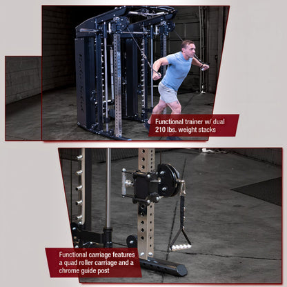 Body-Solid GSFR100 All-in-One Smith Machine / Functional Trainer exercises