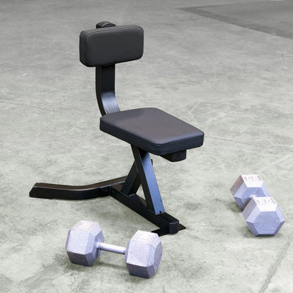 Body-Solid GST20B Utility Stool on polished concrete floor
