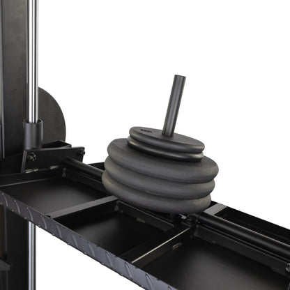 Body-Solid Body-Solid GVLP Vertical Leg Press with regular plates on white background