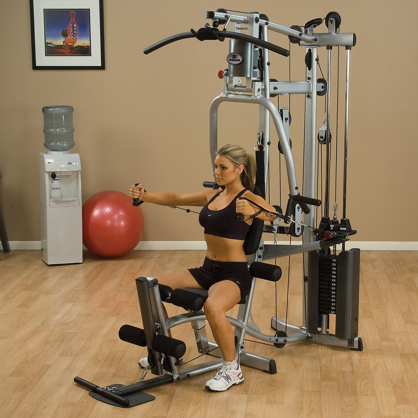 Body-Solid Powerline P2X Multi-Station Home Gym with Functional Training Arms exercise