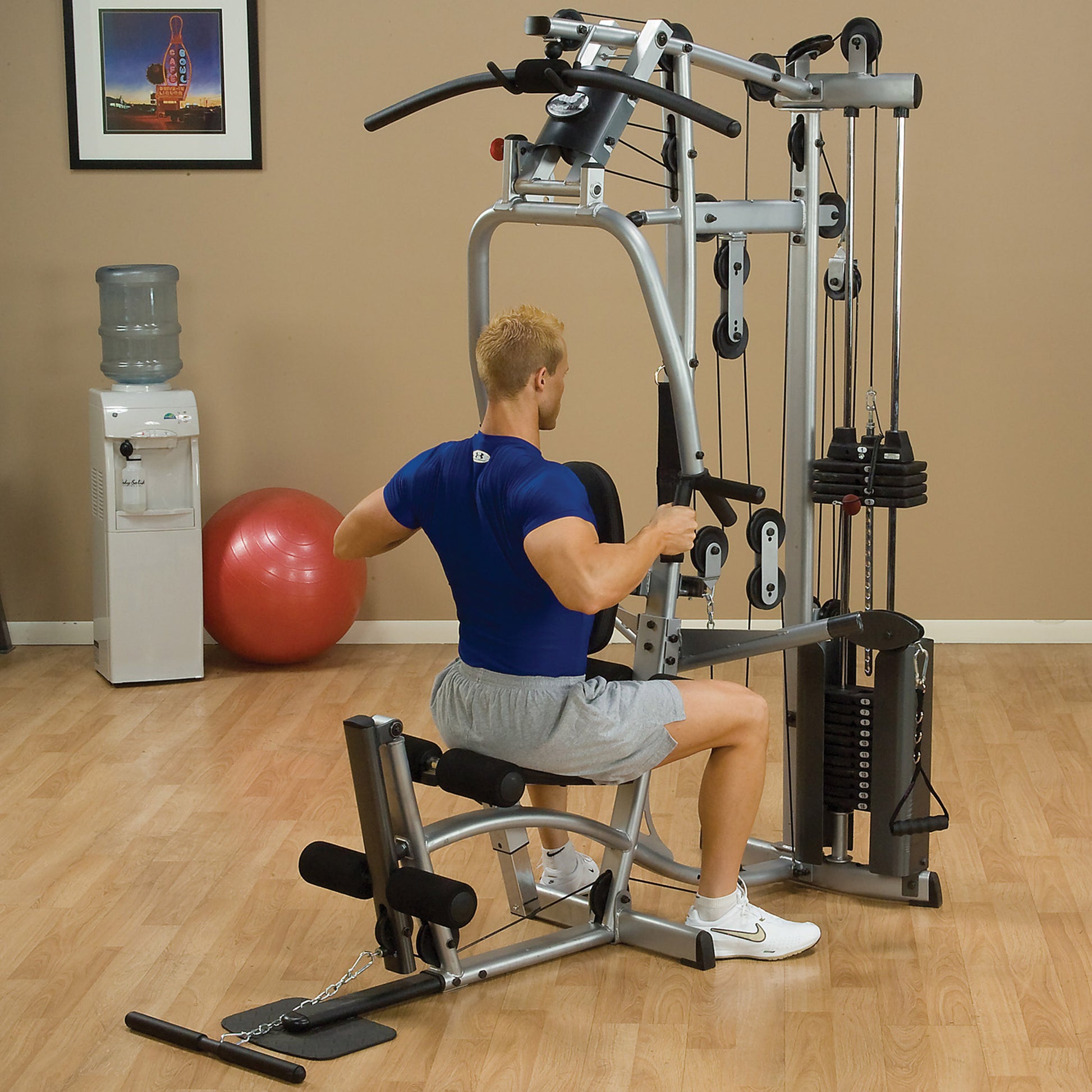 Body-Solid Powerline P2X Multi-Station Home Gym with Functional Training Arms exercise
