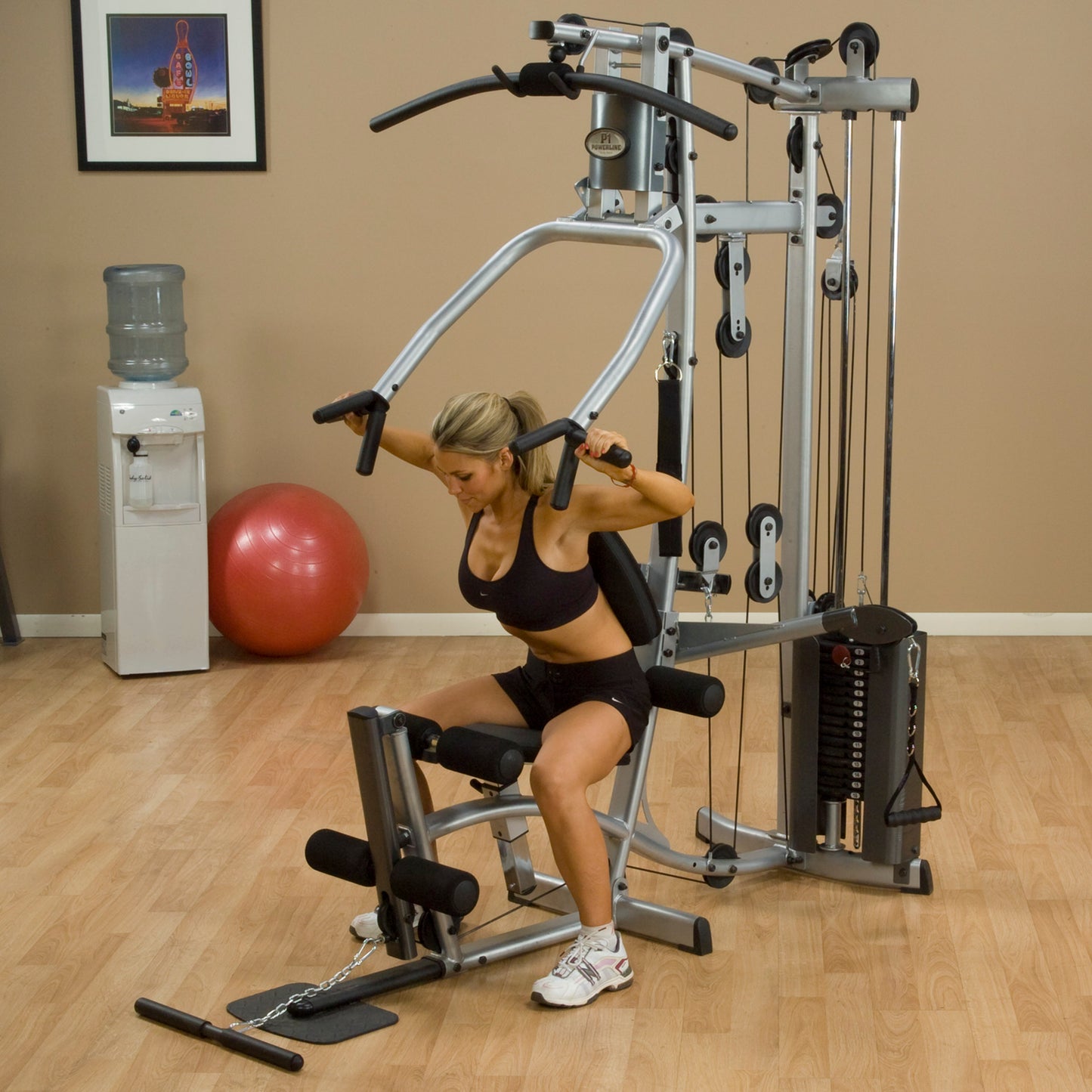 Body-Solid Powerline P2X Multi-Station Home Gym with Functional Training Arms exercise