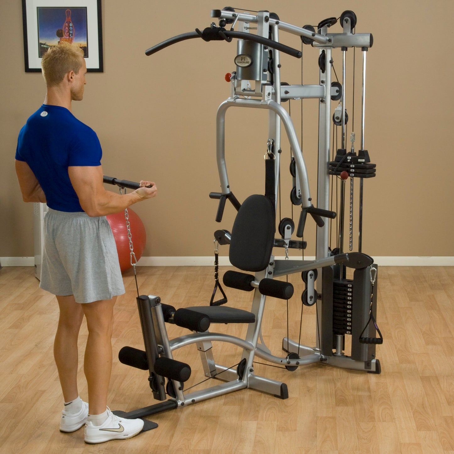 Body-Solid Powerline P2X Multi-Station Home Gym with Functional Training Arms exercise