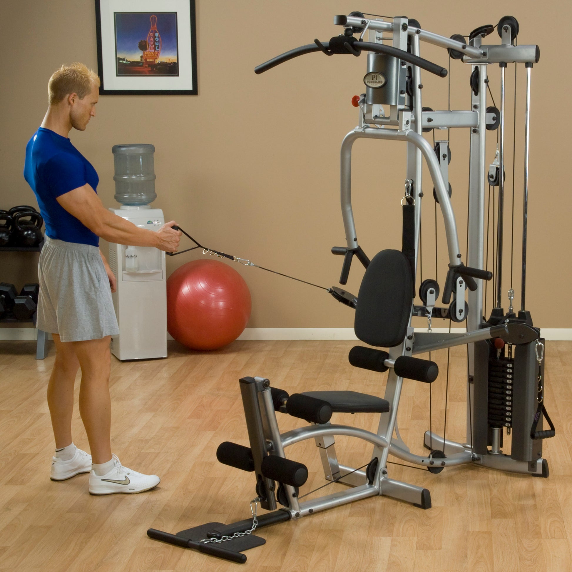 Body-Solid Powerline P2X Multi-Station Home Gym with Functional Training Arms exercise