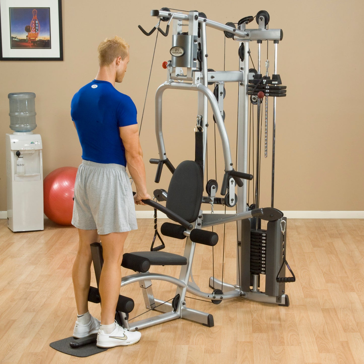 Body-Solid Powerline P2X Multi-Station Home Gym with Functional Training Arms exercise