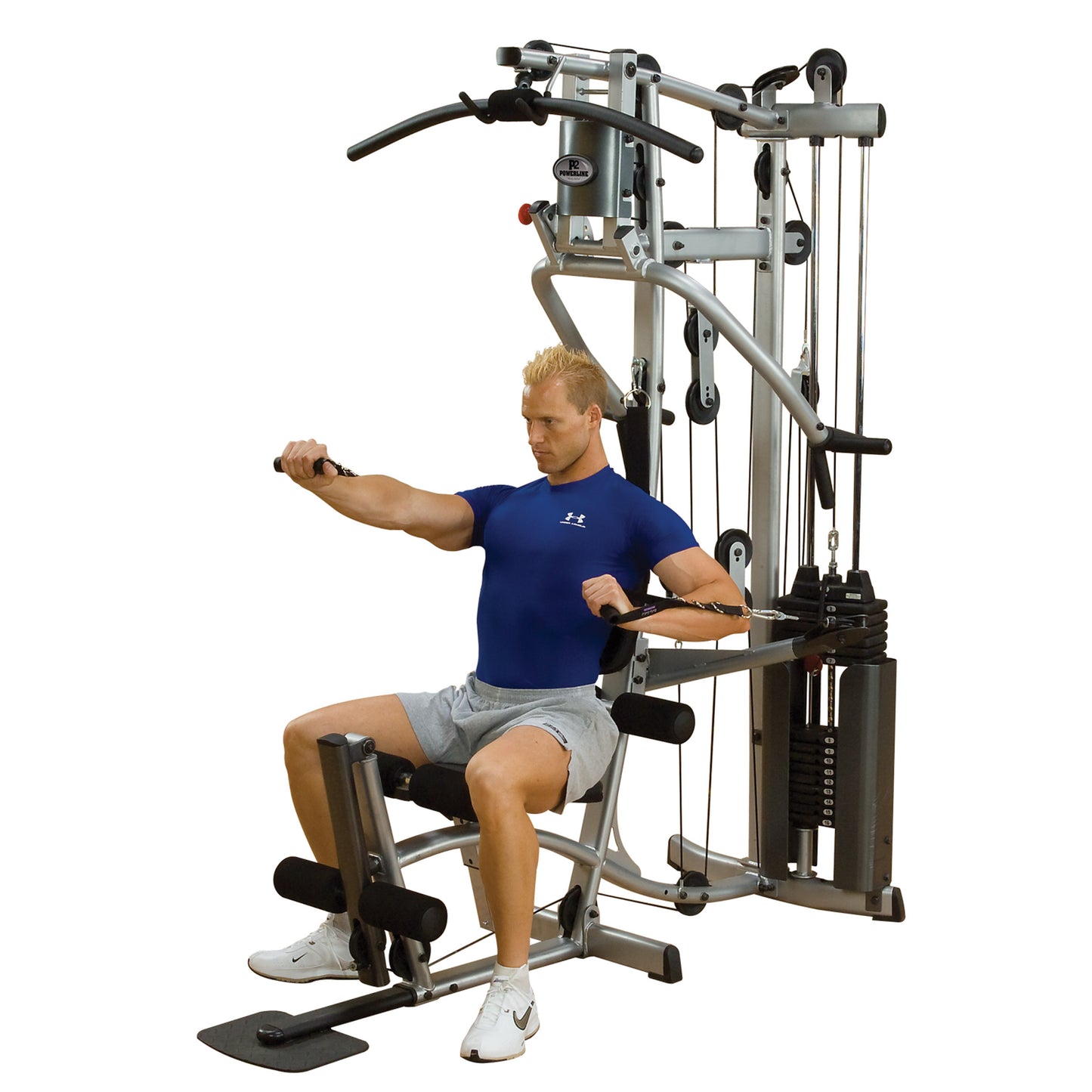 Body-Solid Powerline P2X Multi-Station Home Gym with Functional Training Arms exercise