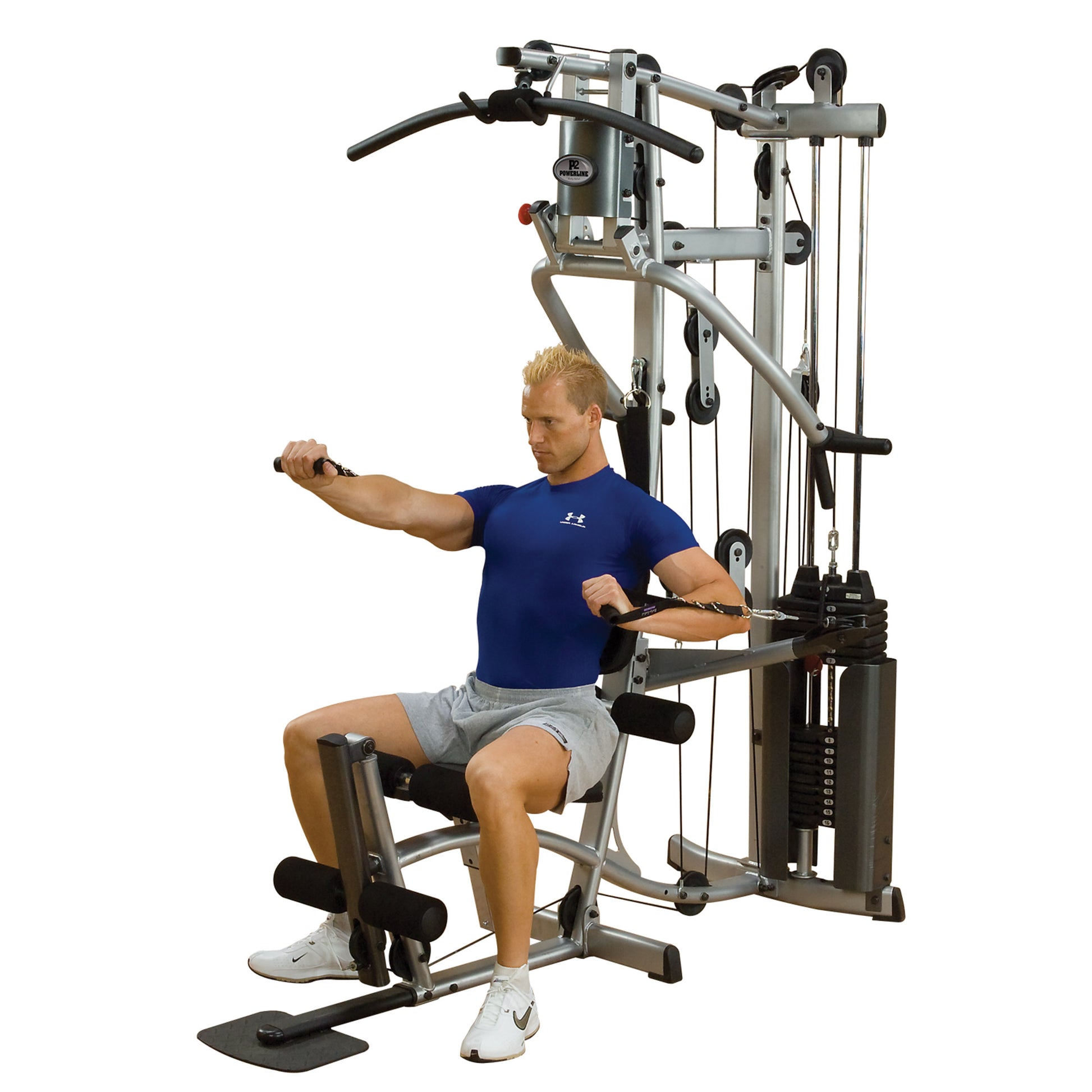 Body-Solid Powerline P2X Multi-Station Home Gym with Functional Training Arms exercise
