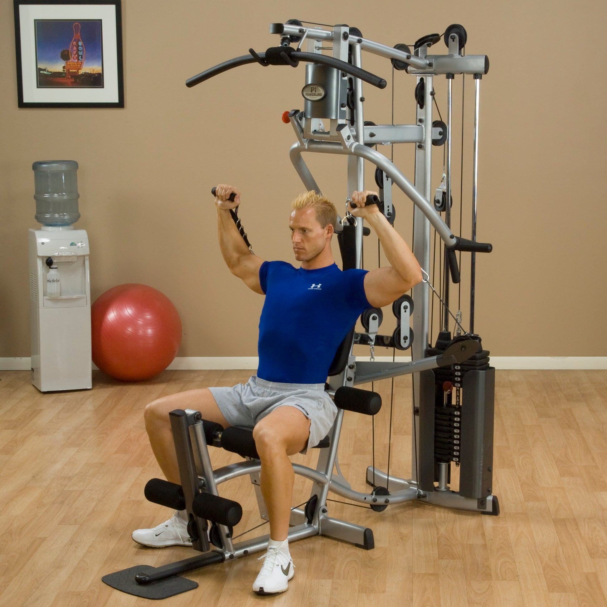 Body-Solid Powerline P2X Multi-Station Home Gym with Functional Training Arms exercise