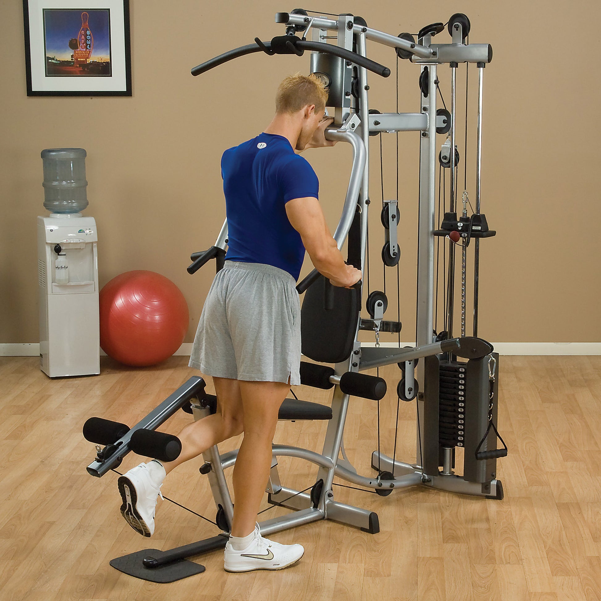 Body-Solid Powerline P2X Multi-Station Home Gym with Functional Training Arms exercise