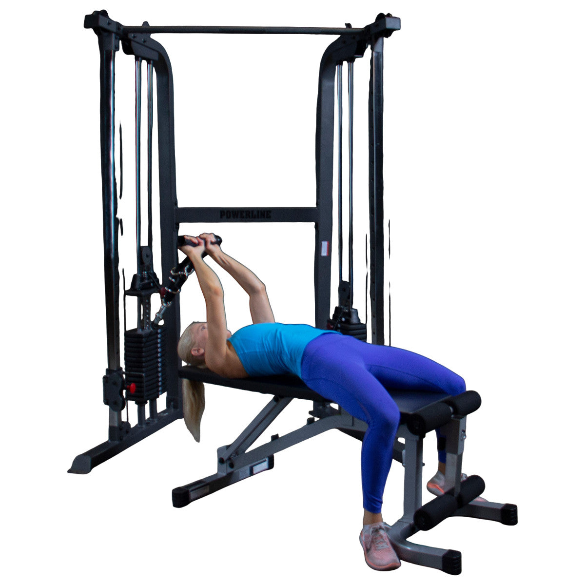 Body-Solid Powerline PFT100 Dual Stack Functional Trainer exercise