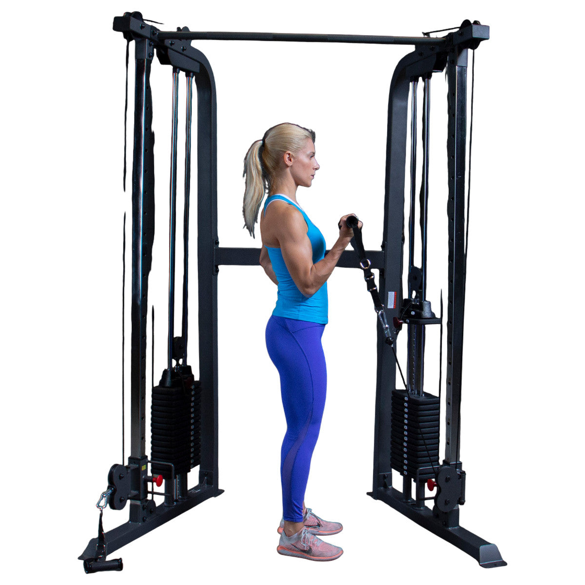 Body-Solid Powerline PFT100 Dual Stack Functional Trainer exercise