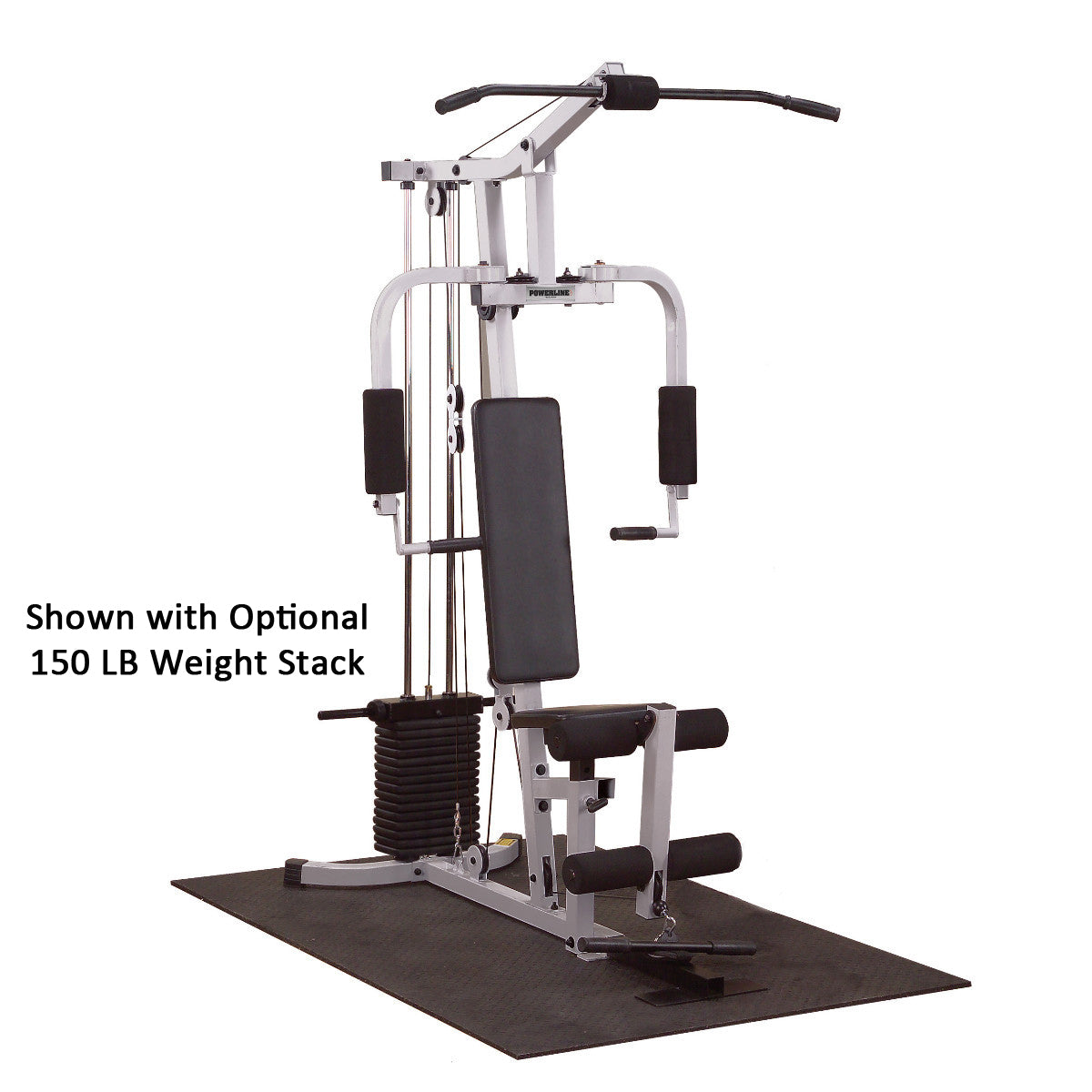 Body-Solid Powerline PHG1000X Plate Load Multi-Station Gym optional 150 lb weight stack