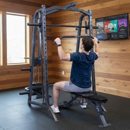 Body-Solid Powerline PSM200P4 Smith Machine Package in gym
