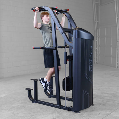 Body-Solid S2ACDX/2 Pro ClubLine Series 2 Weight Assisted Chin & Dip Machine man exercising