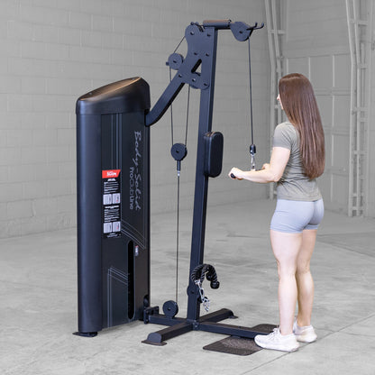 Body-Solid S2BTPX Pro ClubLine Series 2 Dual Bicep & Triceps Machine in gym with woman exercising
