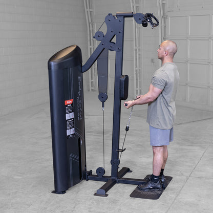 Body-Solid S2BTPX Pro ClubLine Series 2 Dual Bicep & Triceps Machine in gym with man exercising
