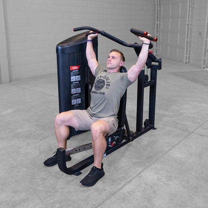 Body-Solid S2MPX Pro ClubLine Series 2 Flat, Incline, & Shoulder Press Machine man working out