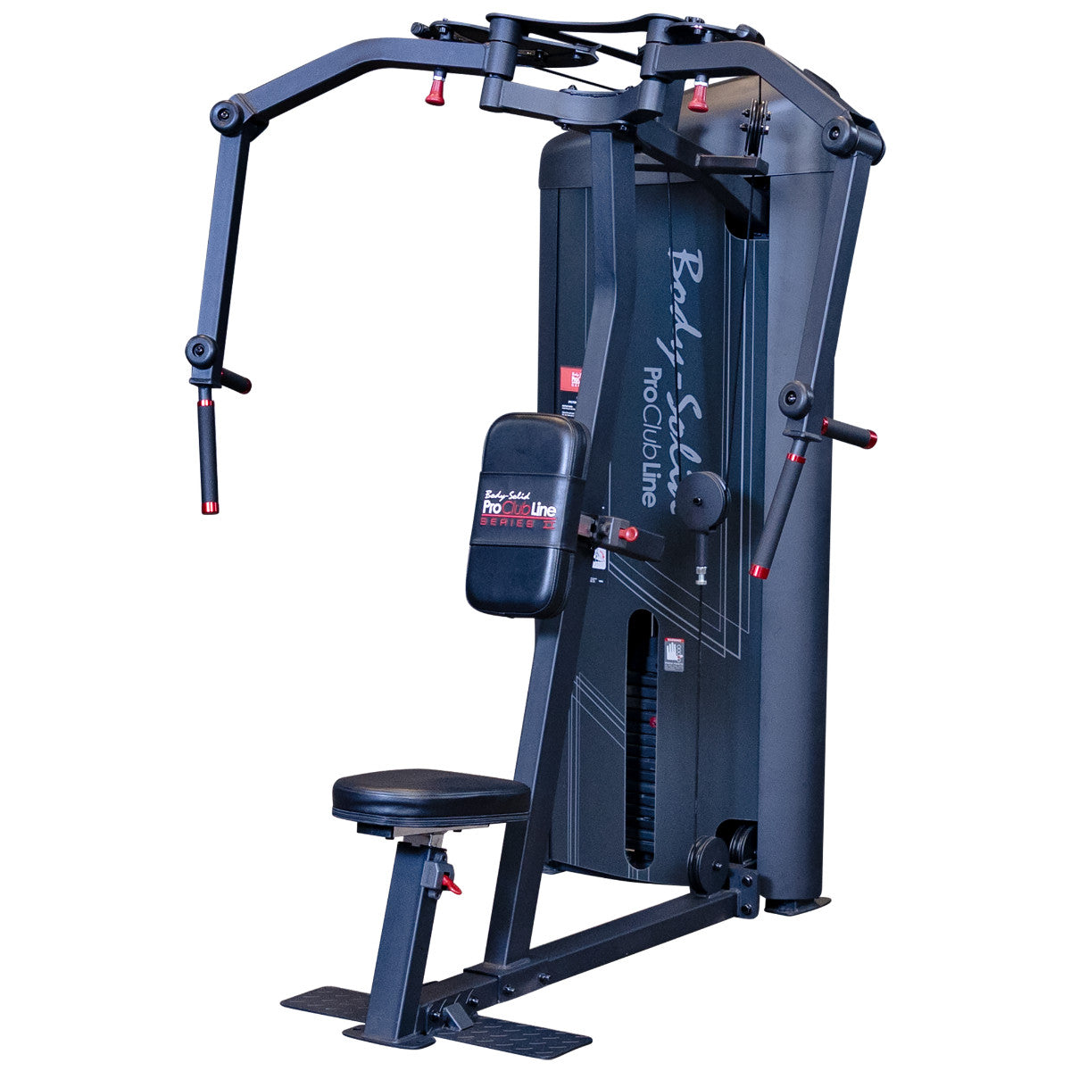 Body-Solid S2PECX Pro ClubLine Series 2 Dual Pec Fly & Rear Delt Machine on white background