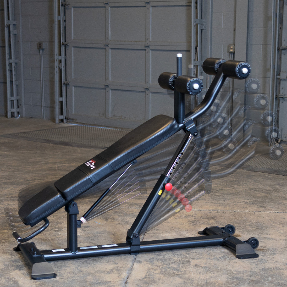 Body-Solid SAB500B Pro ClubLine Adjustable Decline Ab Bench