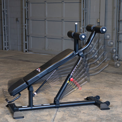Body-Solid SAB500B Pro ClubLine Adjustable Decline Ab Bench