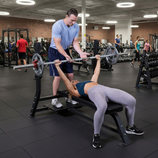 Body-Solid SOFB250 Pro ClubLine Olympic Flat Press Bench in gym