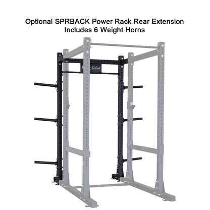 Body-Solid SPR1000 Commercial Power Rack rear extension