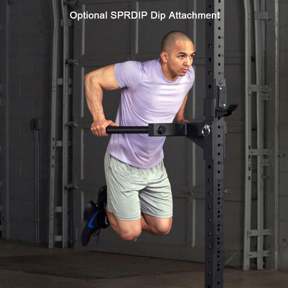Body-Solid SPR1000 Commercial Power Rack Dip attachment