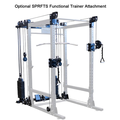 Body-Solid SPR1000 Commercial Power Rack SPRFTS Functional Trainer Attachment